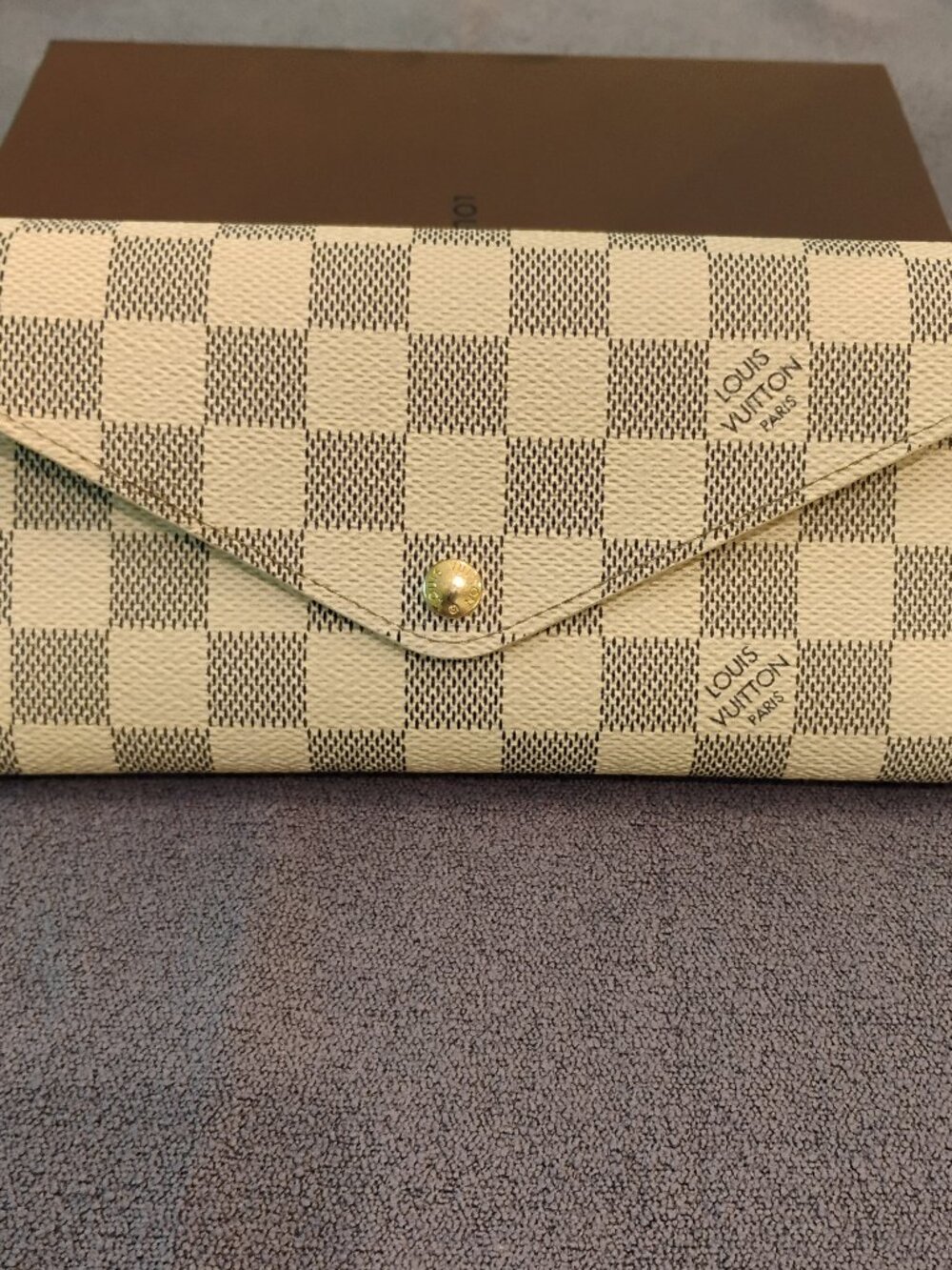 Louis Vuitton Josephine Damier Azur long wallet
